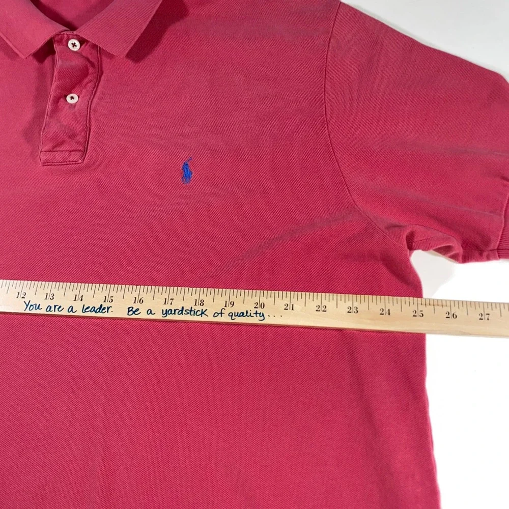 Polo Ralph Lauren Mens XXL Red Cotton Pique‎ Short Sleeve Pony Logo Polo Shirt